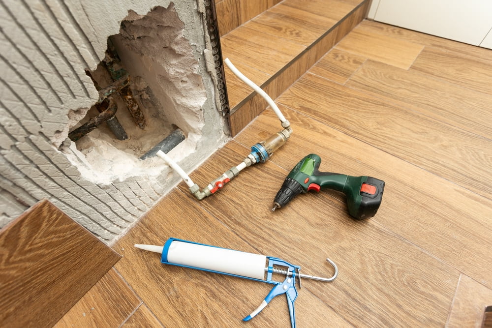 Where is the most common place for a water leak