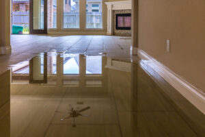 What should you check after standing water gets into your home