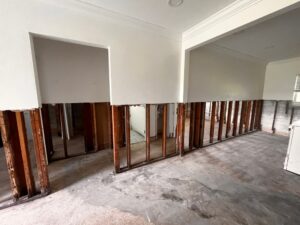 When is structural work needed after flood damage?